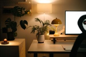 Illustration of 5 Stunning Minimalist Office Plants for Easy Desk Decor